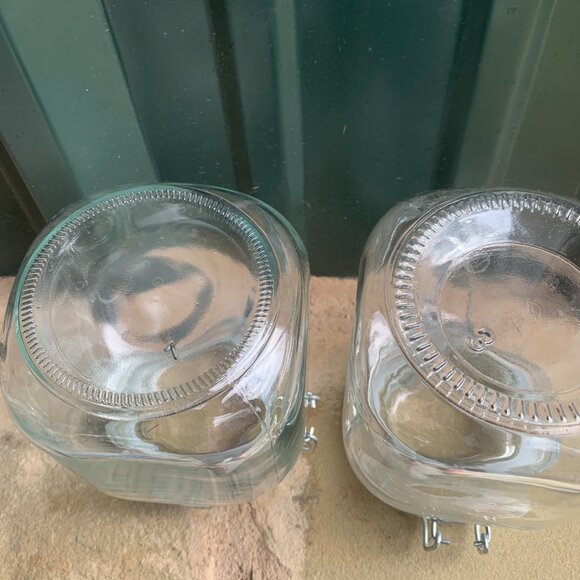JARS - 2 airtight 32oz hermetic Glass Jars hinged wire Lid Kitchen Arts & Crafts - Picture 11 of 16